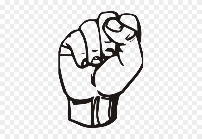 840x580 Raised Fist Vector Clip Art