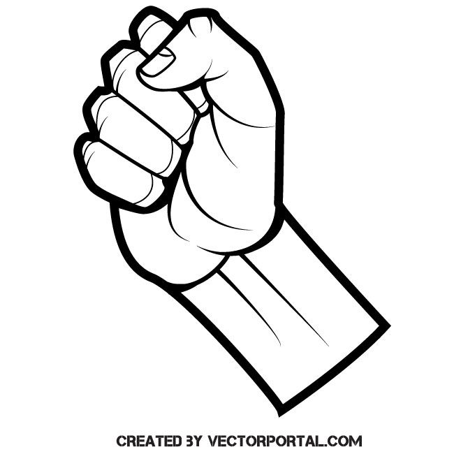 660x660 Clenched Fist Vector Illustration Various Vectors Free Vector