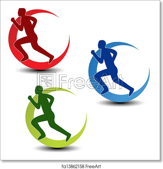 561x581 Free Art Print Of Vector Circular Symbol Of Fitness