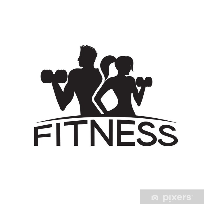 700x700 Man And Woman Of Fitness Silhouette Character Vector Design Temp