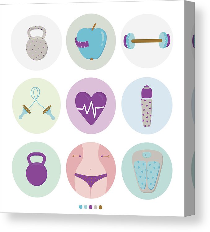 Set Of Sport, Healthy, Lifestyle And Fitness Vector Icons 678x750 Set Of Sport, Healthy, Lifestyle And Fitness Vector Icons