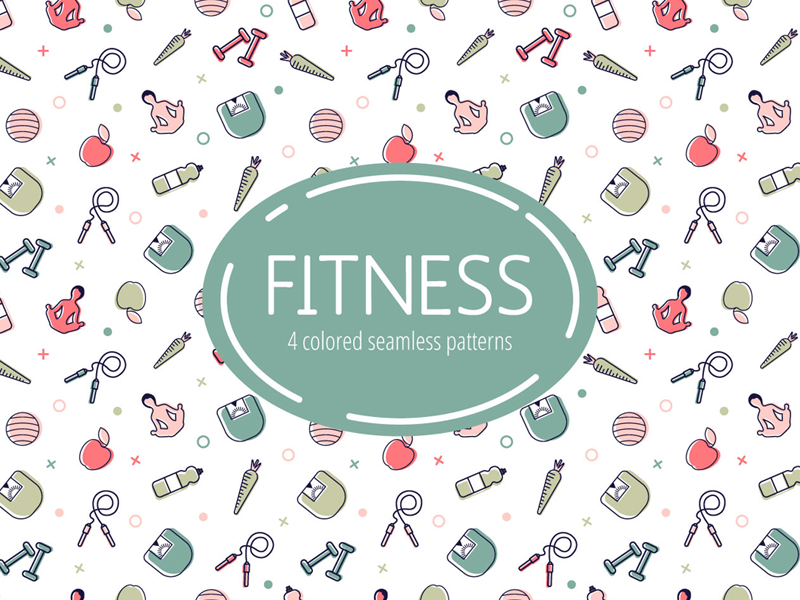 800x600 Free Fitness Vector Pattern Free Vectors Ui Download