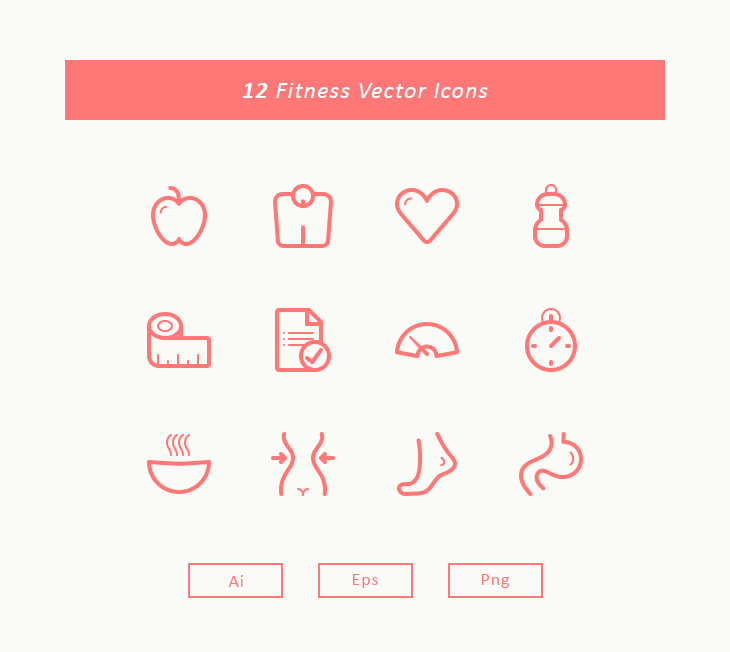 Freebie Fitness Vector Icons 730x652 Freebie Fitness Vector Icons