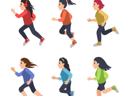 Creative Running Fitness Woman Vector Icons Free Creative 452x336 Creative Running Fitness Woman Vector Icons Free Creative