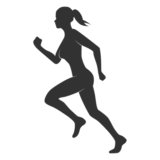 Fitness Woman Silhouette Running 512x512 Fitness Woman Silhouette Running