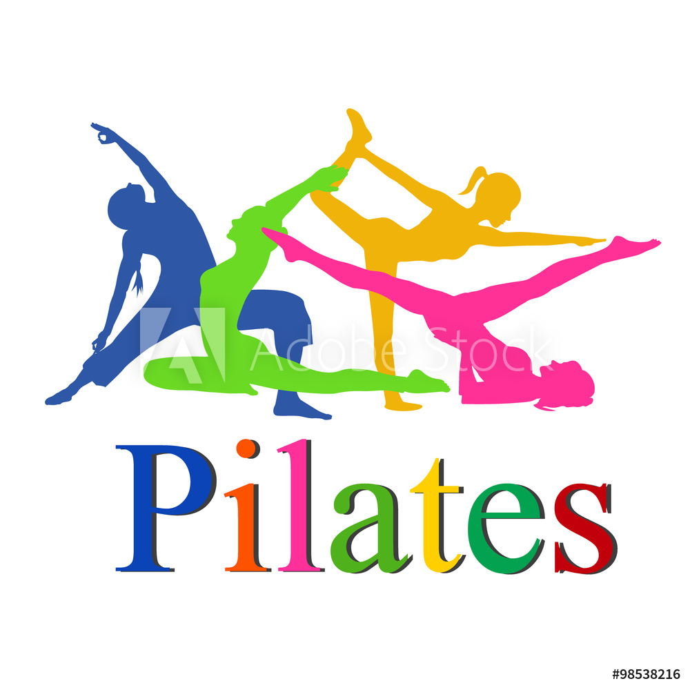 Fotografie, Obraz Fitness Woman, Pilates Icons, Yoga, Vector 1000x1000 Fotografie, Obraz Fitness Woman, Pilates Icons, Yoga, Vector
