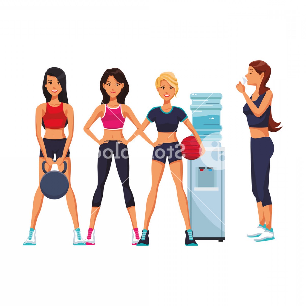 Kettlebell Vector Art Woman Hoodamathrun 1200x1200 Kettlebell Vector Art Woman Hoodamathrun