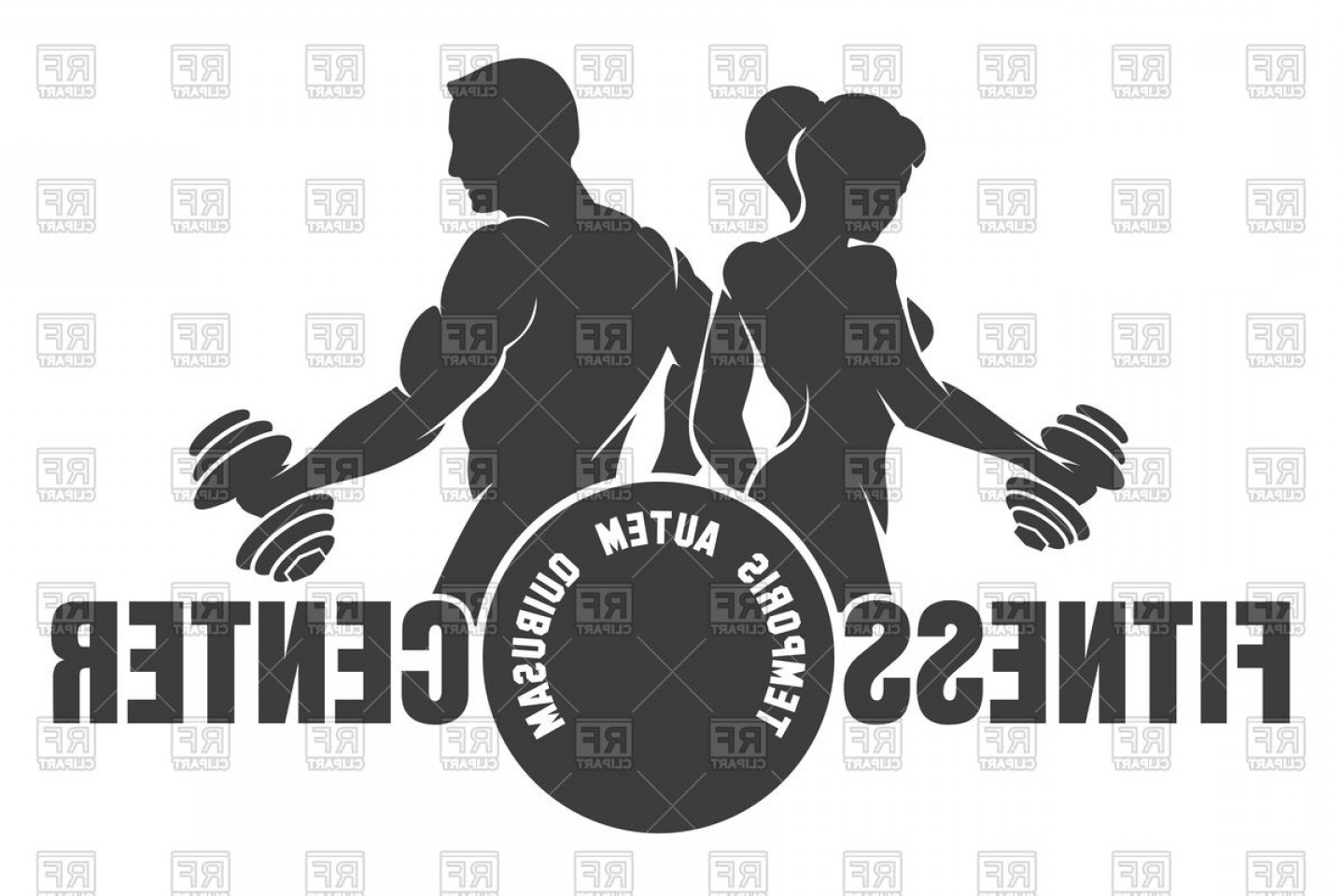 Fitness Club Or Gym Emblem Exercising Athletes Man And Woman 1440x960 Fitness Club Or Gym Emblem Exercising Athletes Man And Woman
