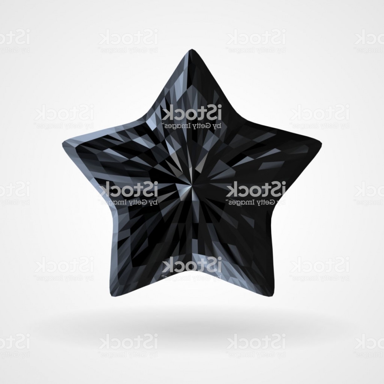 1228x1228 Vector Black Diamond Five Pointed Star In Triangular Design Gm
