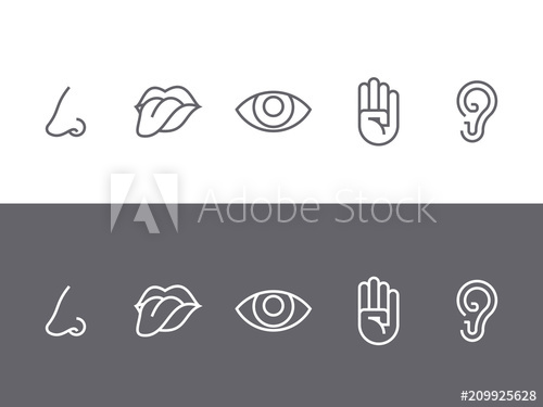 500x375 Set Of Symbols Of The Five Senses