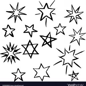 300x300 Set Of Hand Drawn Stars Vector Soidergi