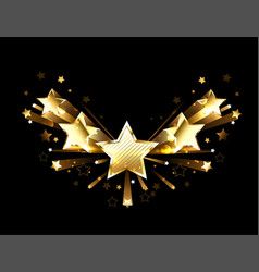 238x250 Sparkling Gold Five Stars Vector Neon Stars And Flares Glow