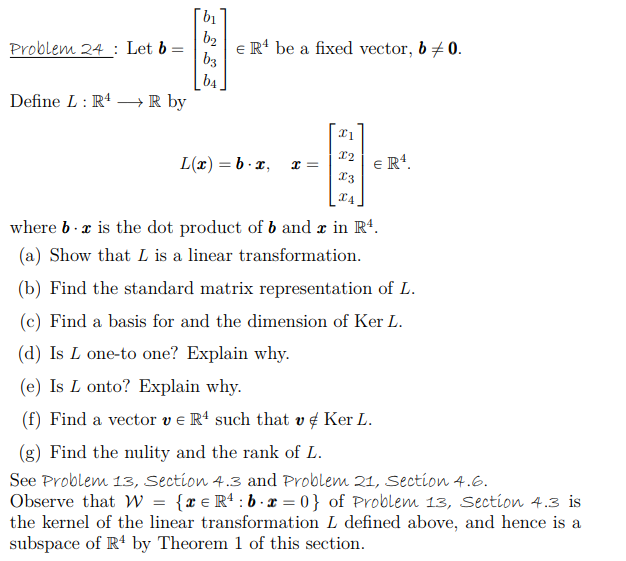 626x561 Solved Bi Problem Let B E Be A Fixed Vector