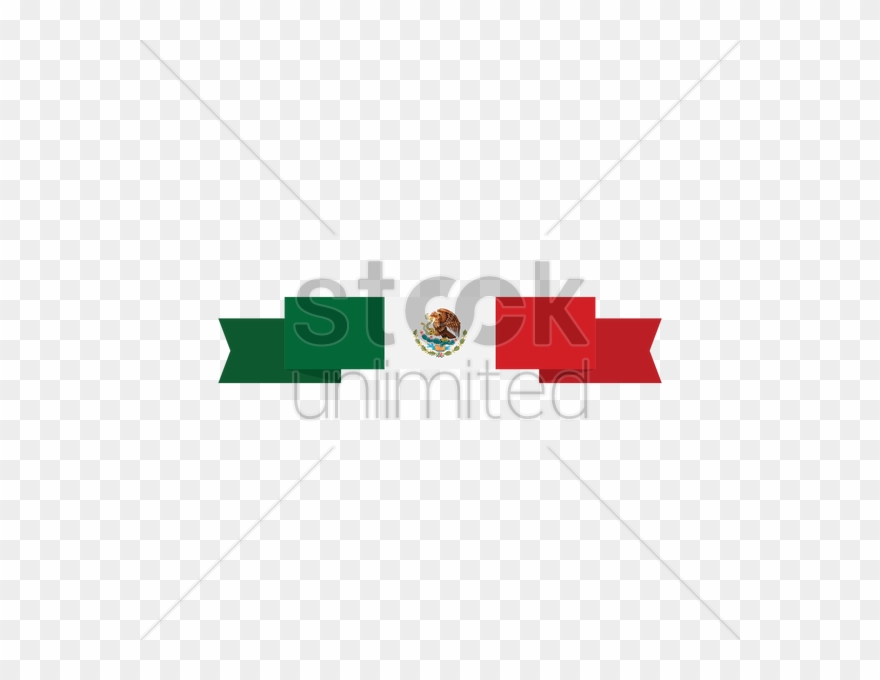 880x680 Mexican Flag Banner Vector Image