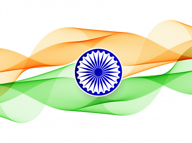 626x469 Abstract Wavy Indian Flag Banner Vector Free Download