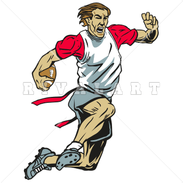 Flag Football Vector