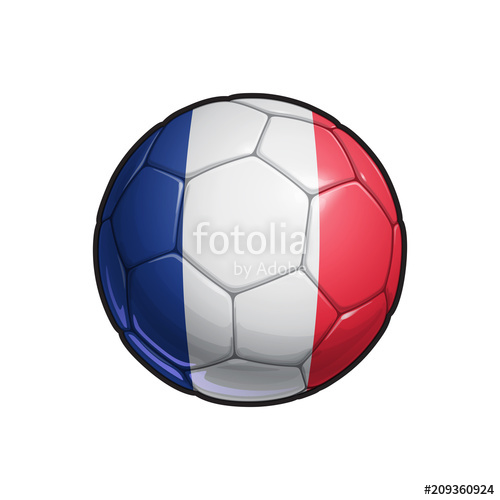 500x500 French Flag Football