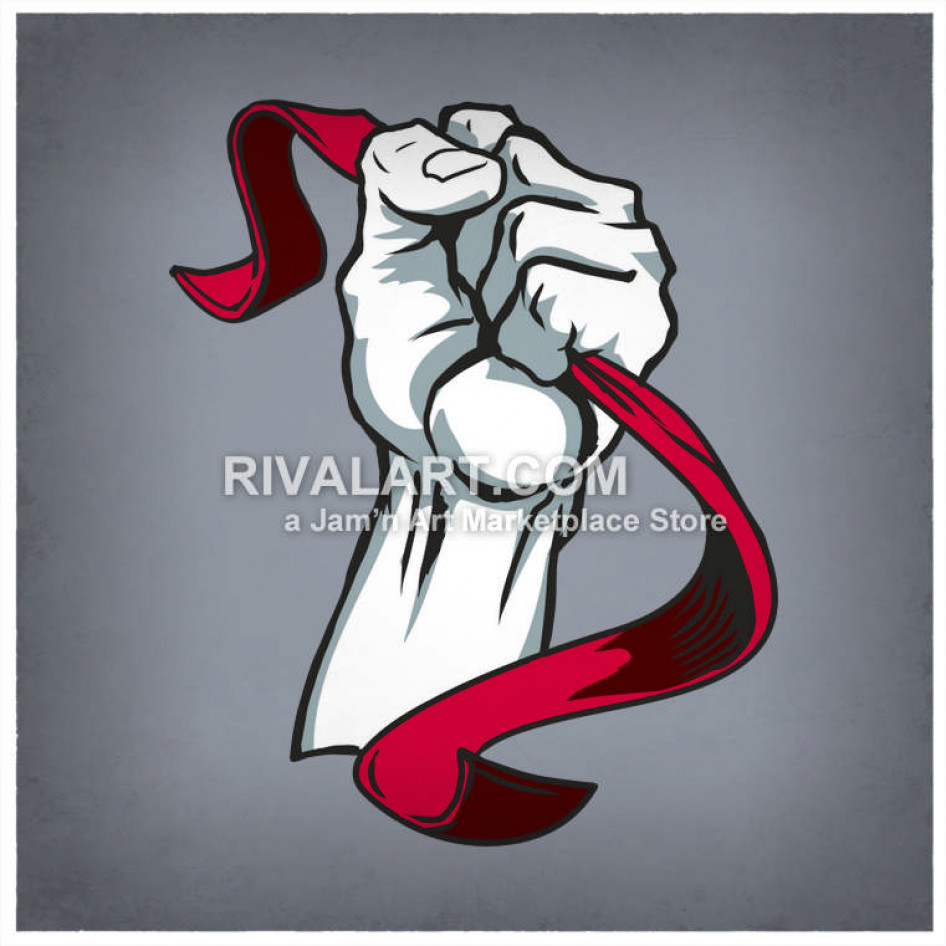 946x946 Hand Holding Flag Football In Color