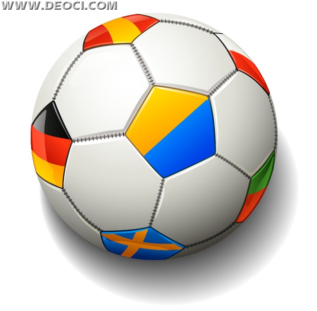 620x608 Creative Design Flag Football Vector