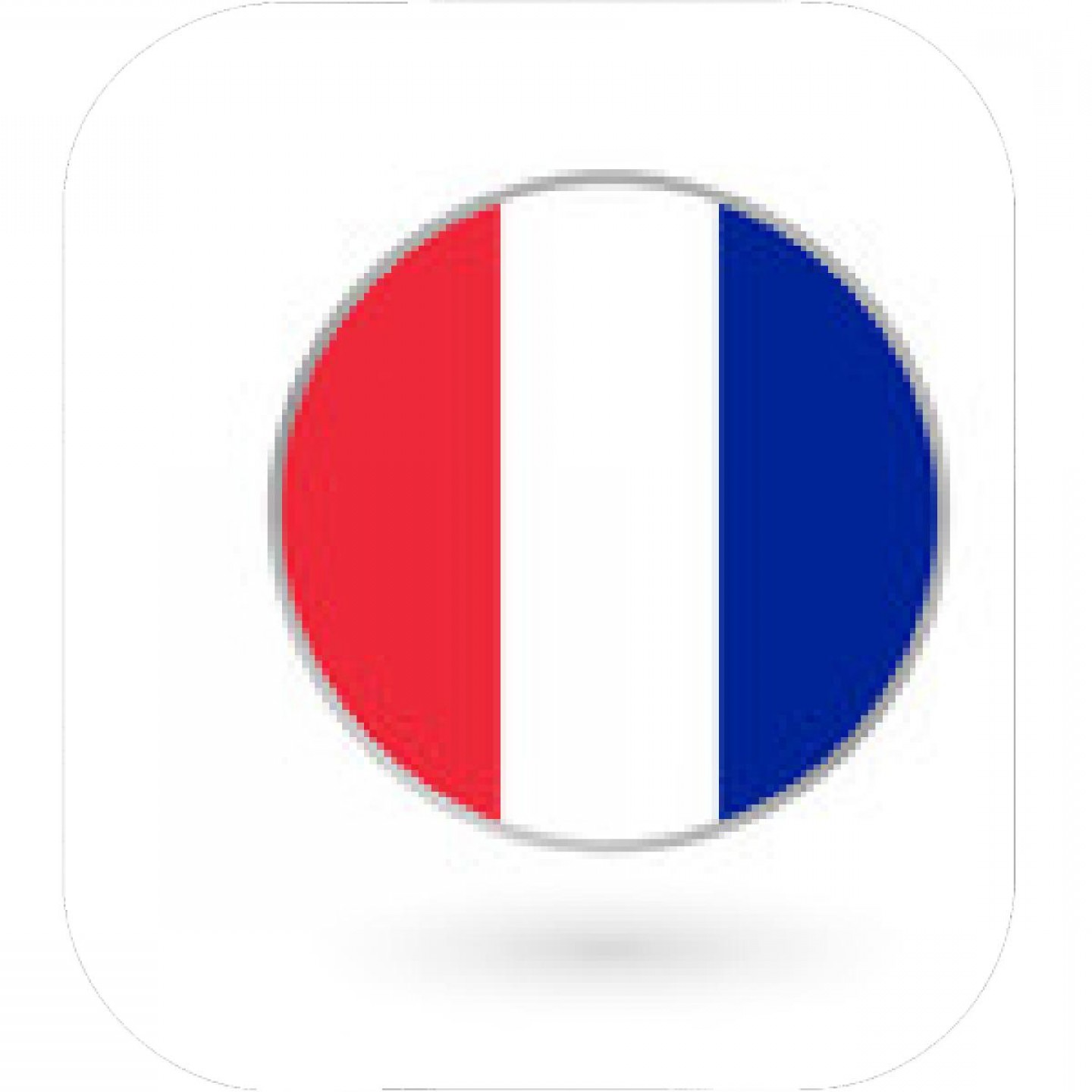 1440x1440 France Flag Icon Isolated On White Background French Round Badge