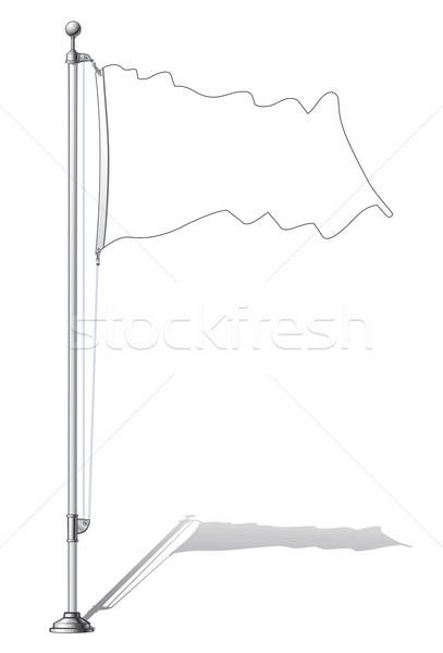 Flag Pole Vector Illustration George Nazlis 407x600 Flag Pole Vector Illustration George Nazlis