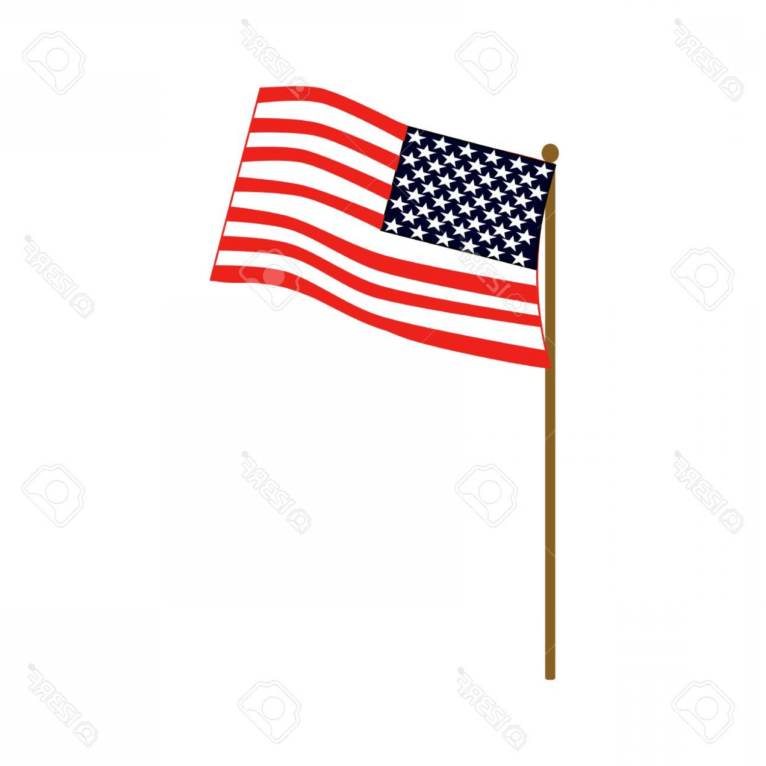 American Flag On Pole Vector Savoyuptown 1560x1560 American Flag On Pole Vector Savoyuptown