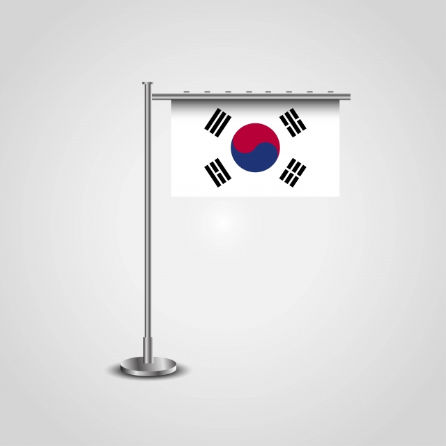 South Korea Flag Pole, August Png And Vector 640x640 South Korea Flag Pole, August Png And Vector