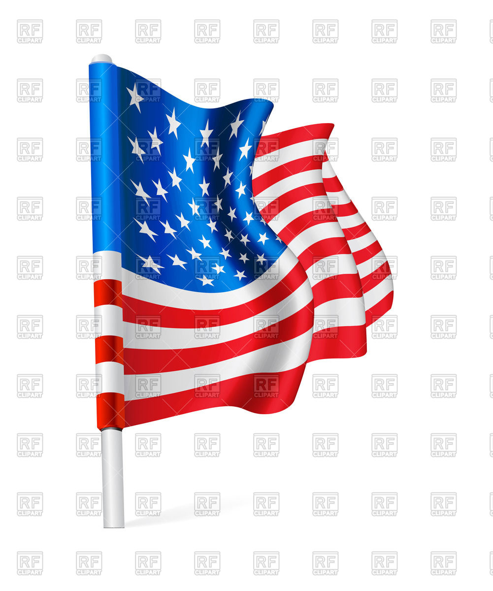 Waving Flag Of The Usa The Flag Pole Vector Image Of Signs 1001x1200 Waving Flag Of The Usa The Flag Pole Vector Image Of Signs
