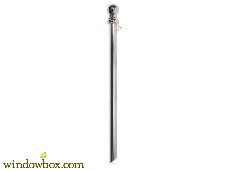 Chrome Garden Flag Pole 800x600 Chrome Garden Flag Pole