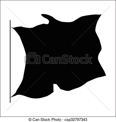 Flag Black Silhouette Isolated On White Background Vector 450x470 Flag Black Silhouette Isolated On White Background Vector
