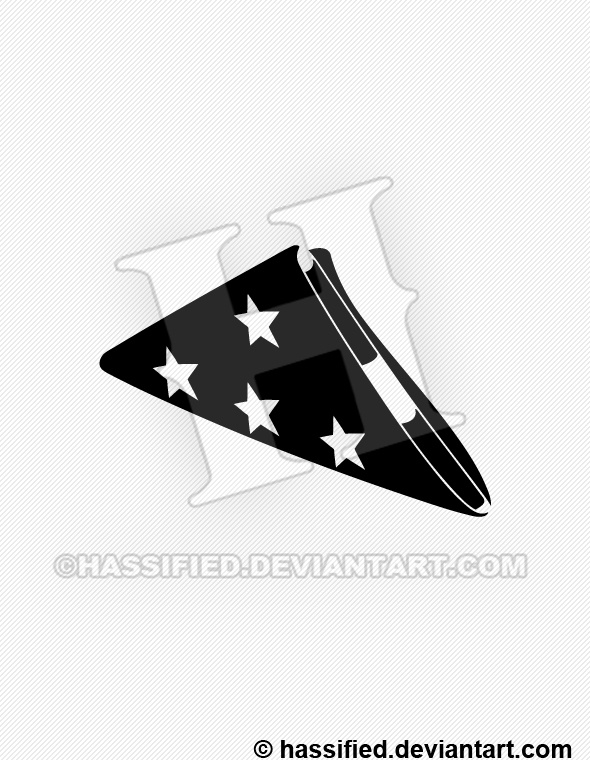 Folded American Flag Silhouette 590x760 Folded American Flag Silhouette