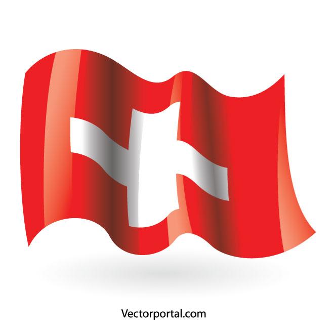 Swiss Flag Vector Image 660x660 Swiss Flag Vector Image