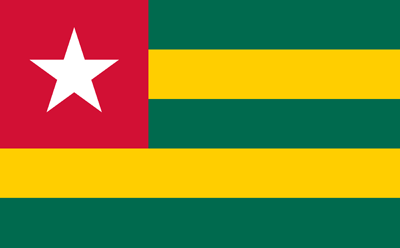 400x248 Flag Of Togo Image And Meaning Togolese Flag