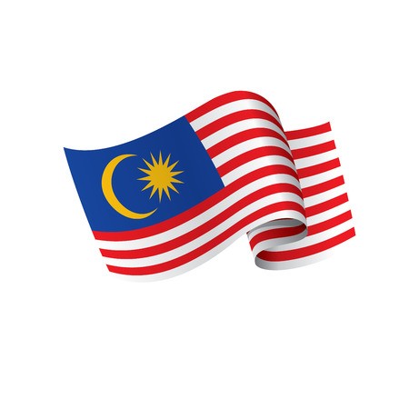 450x450 Malaysia Flag, Vector Illustration On A White Background Royalty