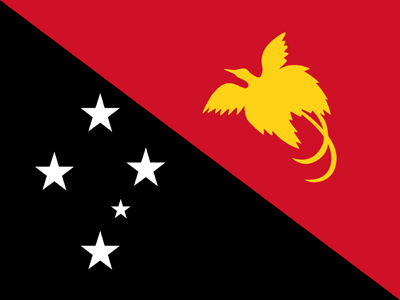Papua New Guinea Flag Vector 400x300 Papua New Guinea Flag Vector