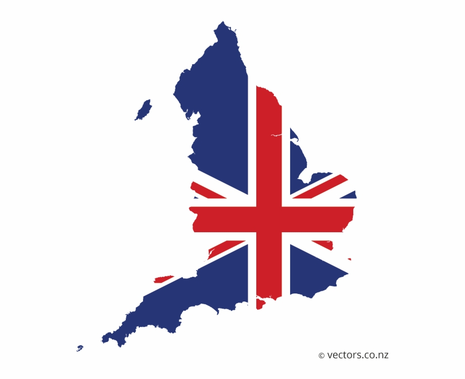 Uk Flag Vector Map Of England 920x749 Uk Flag Vector Map Of England