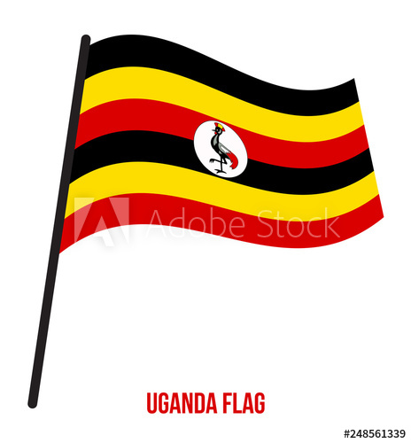 464x500 Uganda Flag Waving Vector Illustration On White Background Uganda