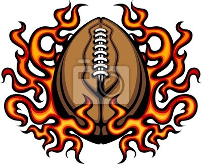 400x324 Template Futebol Americano Com Flamas Vector Laptop Adesivos