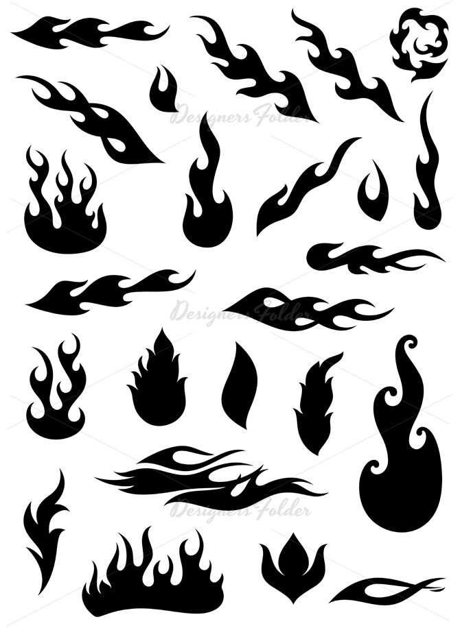 670x916 Fire Flame Silhouettes Vector Designersfolder Silhouette