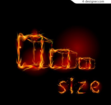 Designer Fancy Border Vector Flame Shape 460x435 Designer Fancy Border Vector Flame Shape
