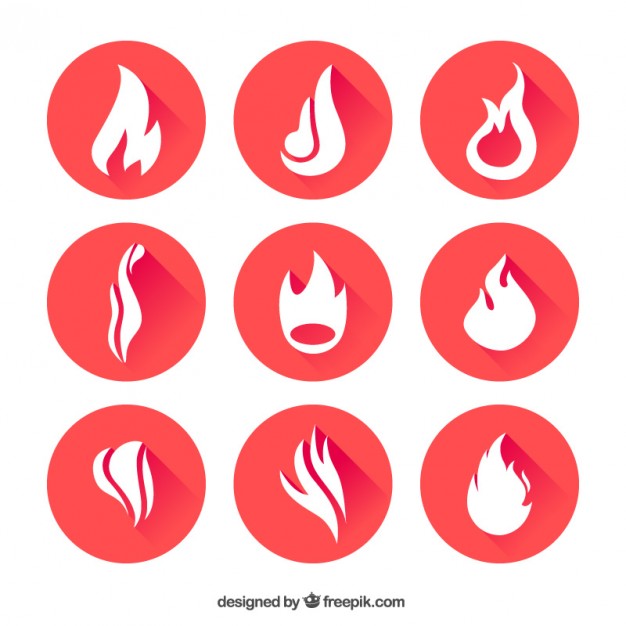 626x626 Fire Flames Icons Vector Free Download