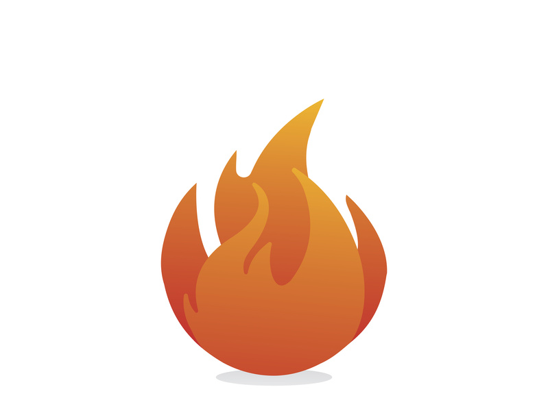 799x600 Flame Icon Vector