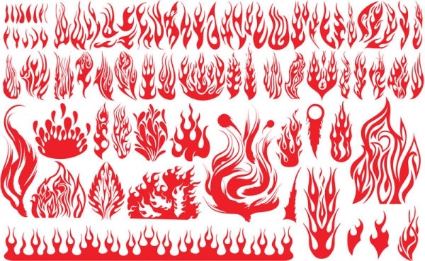 600x368 Flame Pattern Vector Free Vector In Adobe Illustrator