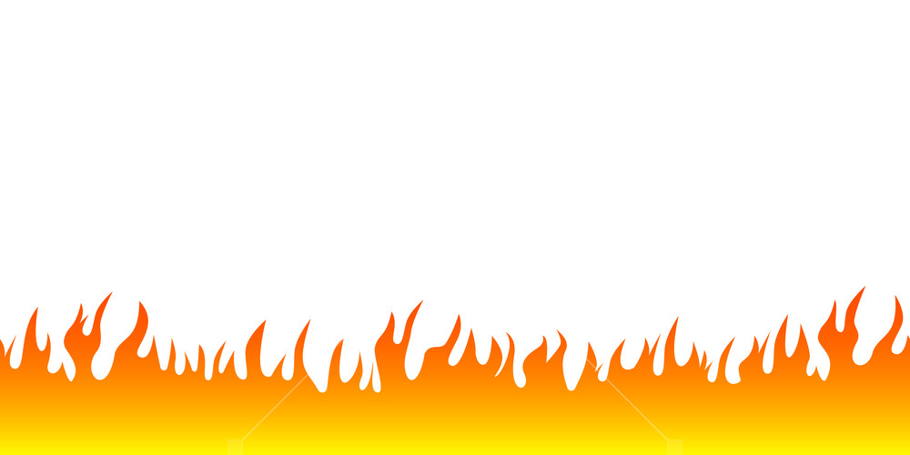 1000x500 Seamless Flame Pattern Fire Texture Flat Vector Illustration I