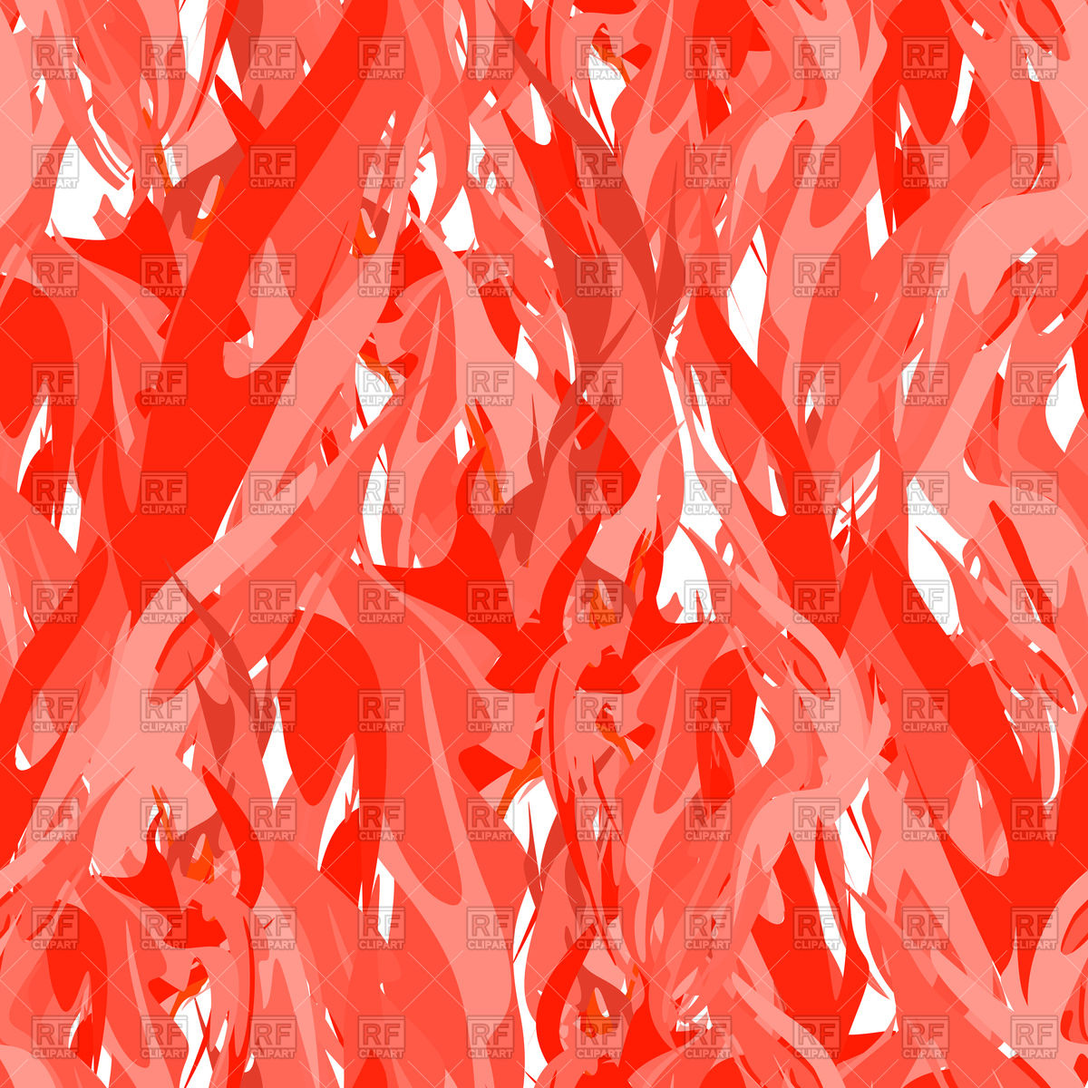 1200x1200 Seamless Pattern With Flame, Tongues Of Fire Vector Image