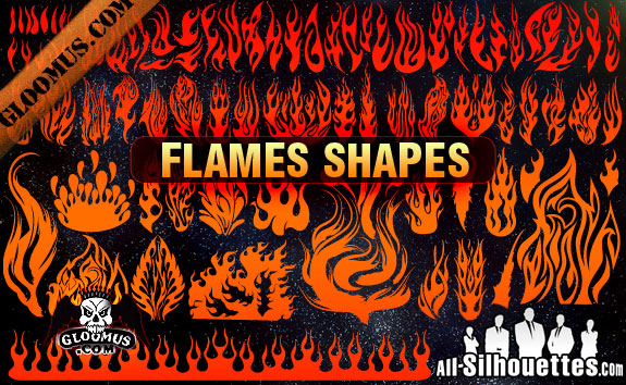 575x354 Vector Flame Shapes Clip Arts, Free Clipart