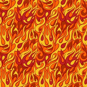 300x300 Fire Flame Seamless Pattern Vector Hoodamathrun