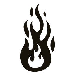 256x256 Fire Flame Silhouette Set Vector Download
