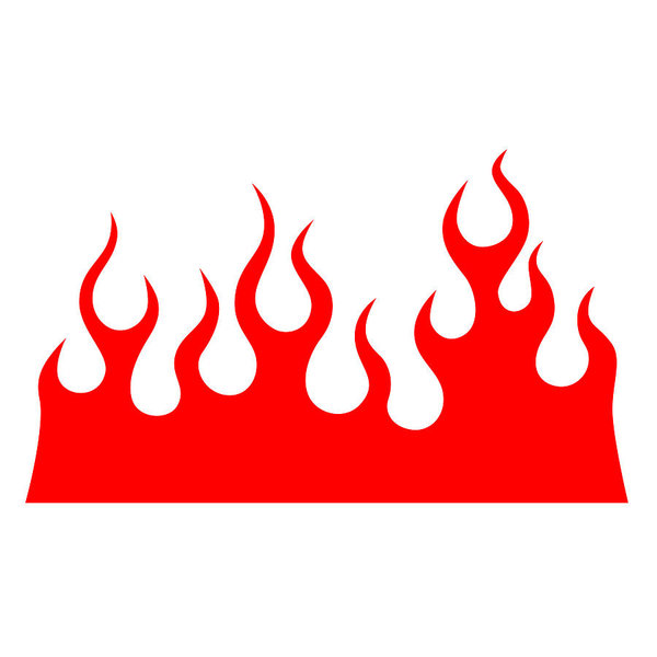 600x600 Flame Vector Tribal Art Print