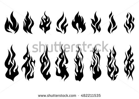 450x320 Collection Of 'flame Silhouette Vector' Download More Than